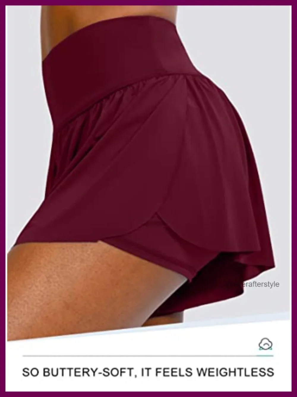 Flowy 2 in 1 Running Shorts with 4 Pockets for Women High Waisted Athletic